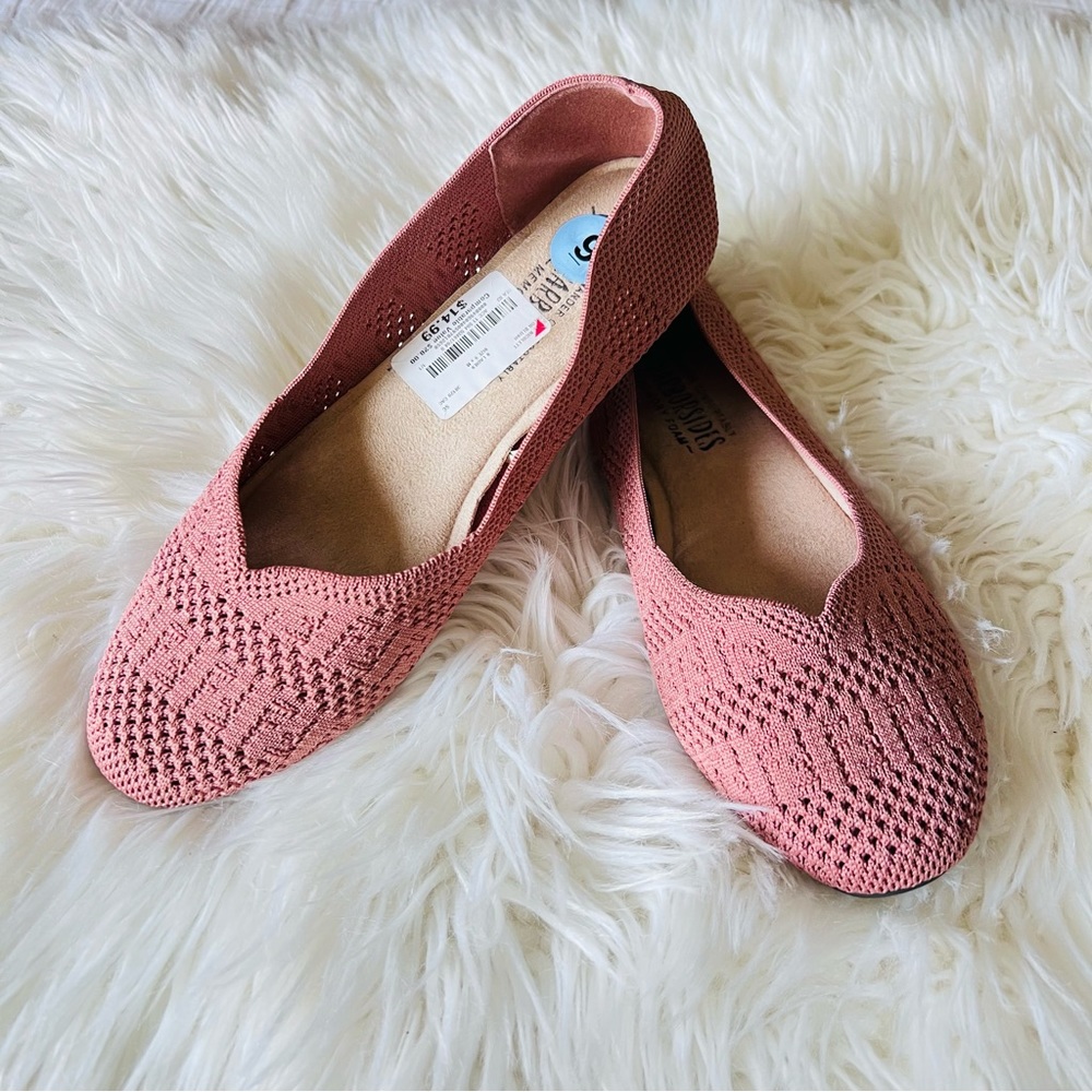💕🌸 Pink Knit Flats 🌸💕